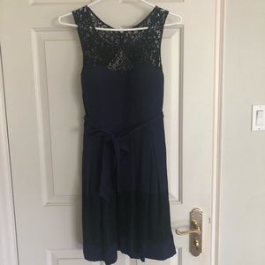 Navy and black lace GUESS dress size 4